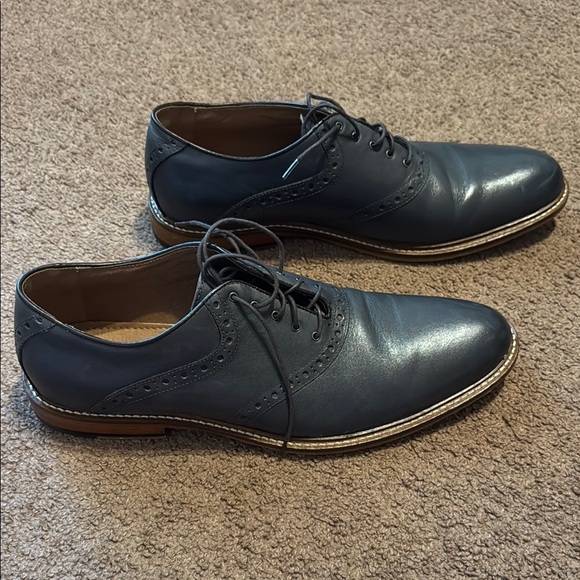 👞 Aston Grey “Tokyo” Dress Shoes – Mid Grey – Size 12 - Picture 2 of 10